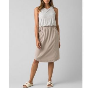 Prana Buffy Sleeveless Midi Dress in Sparrow Size M